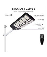 URBAN LED solar street light 1200W, 3.2 V/25,000 mA.